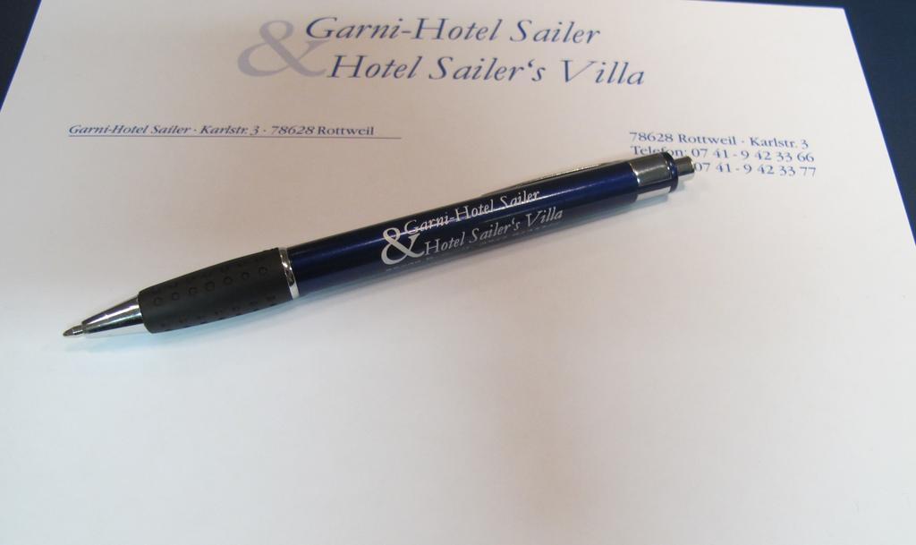 Garni-Hotel Sailer & Hotel Sailer'S Villa ロットヴァイル エクステリア 写真